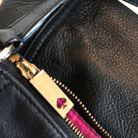 Black Leather Kate Spade Purse - Picture 6 of 9